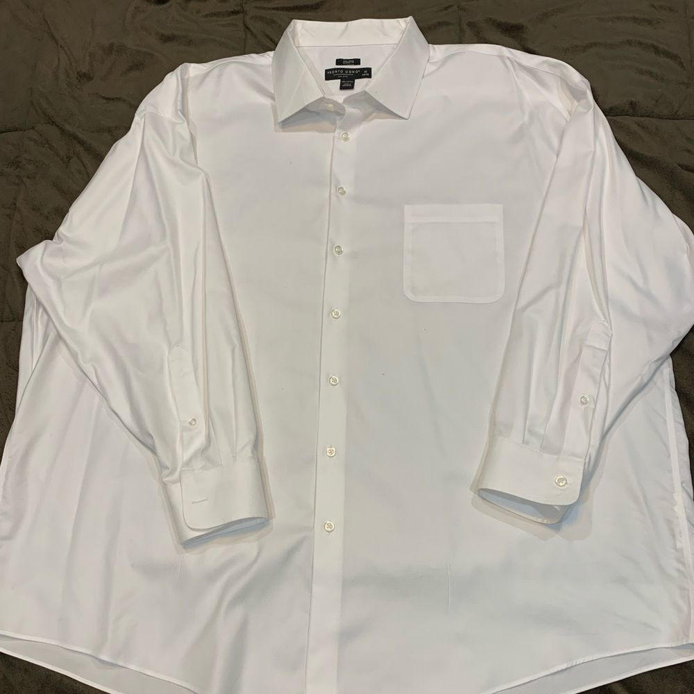 Classic white mens dress shirt